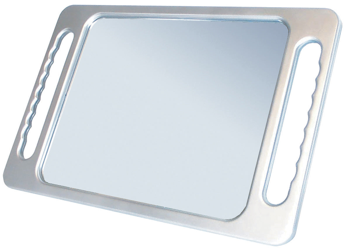 Kabinett-Handspiegel Silber mit 2 Griffmulden 40x26 cm