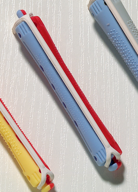 Comair Kaltwellwickler lang blau/rot 12er Beutel, Ø 11 mm, 91 mm Länge