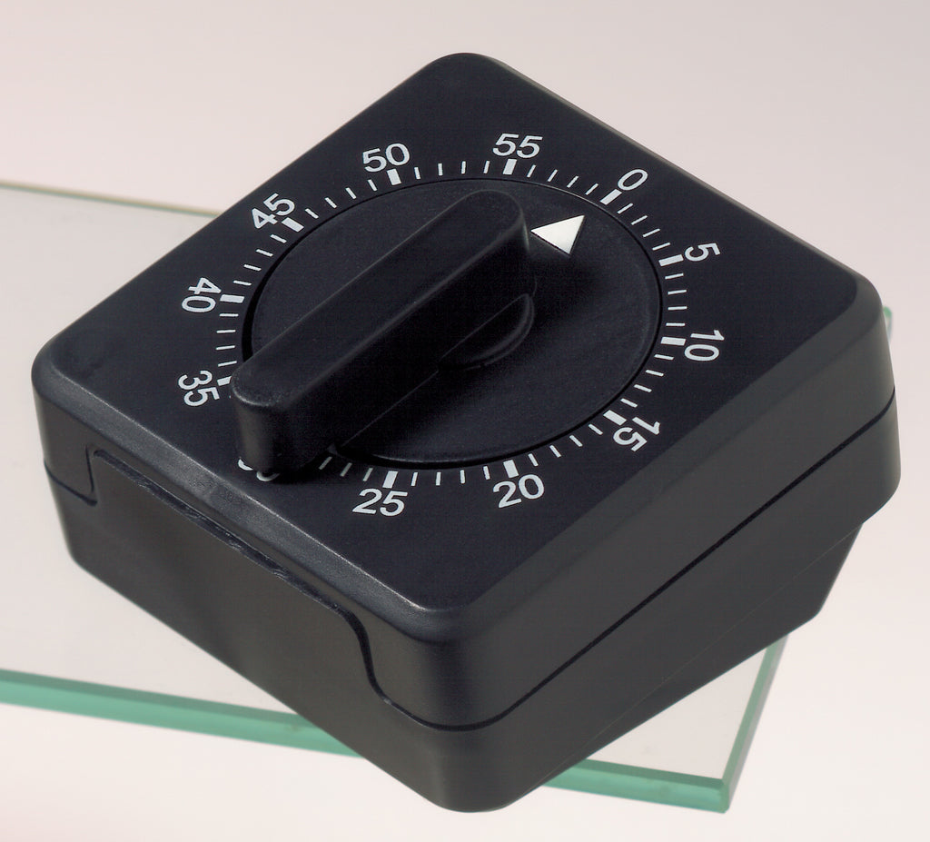 Comair Kurzzeit-Timer „Manuell“ schwarz mit Wandbefestigung (0–59 Min)