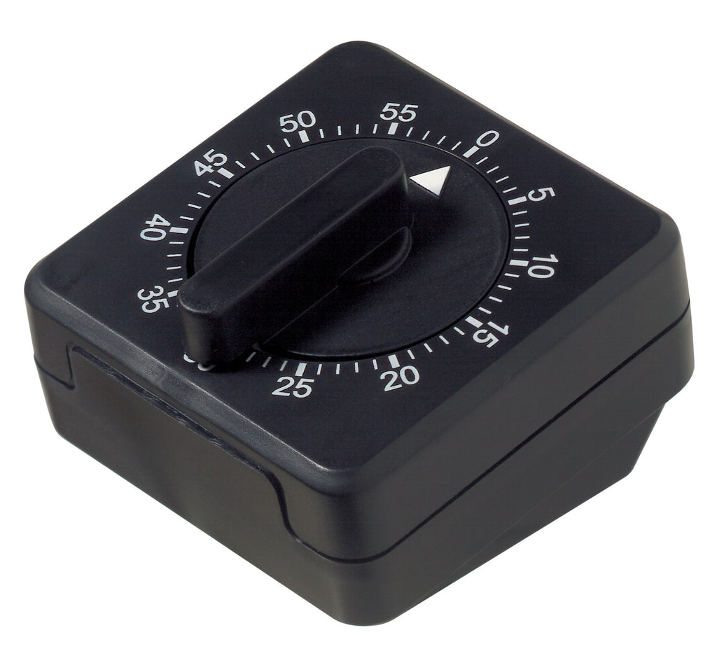 Comair Kurzzeit-Timer „Manuell“ schwarz mit Wandbefestigung (0–59 Min) – Ansicht 2