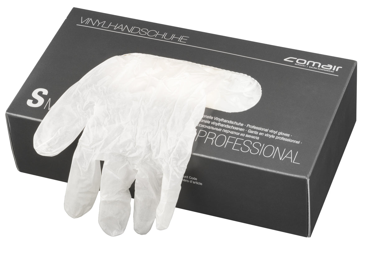 Comair Vinyl-Handschuhe gepudert klein 100er Box