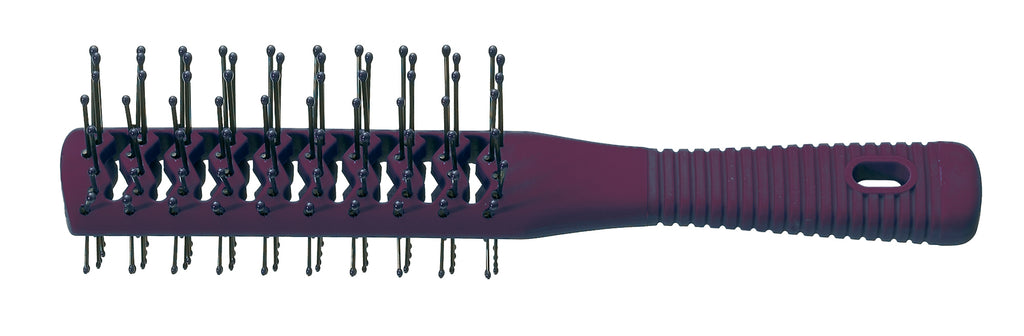 Comair Tunnelventbürste Rubberize dunkel violett, doppelseitig