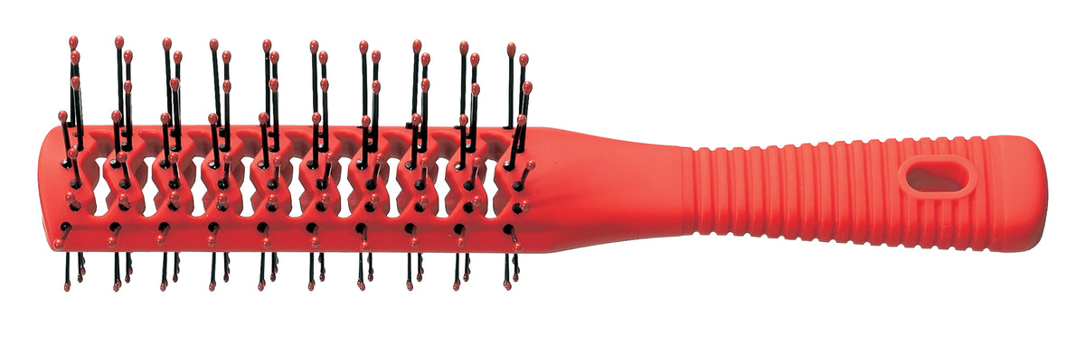 Comair Tunnelventbürste "Rubberize" rot, doppelseitig