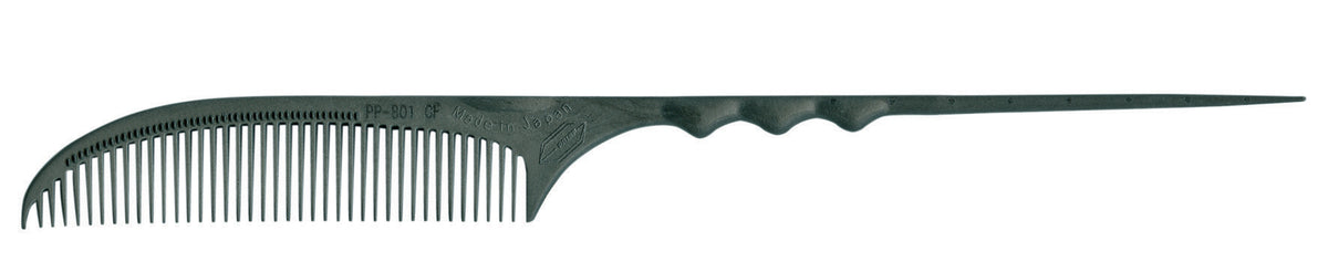 Carbon Kamm 801 Stielkamm 220 mm - ergonomischer Griff