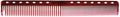 Y.S. Park Schneidekamm Nr. 339 LIGHT transparent red