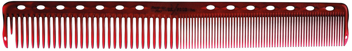 Y.S. Park Schneidekamm Nr. 339 LIGHT transparent red