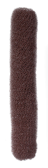 Comair Bun Rolle / Voll-Unterlage mit Druckknopf, braun, 22 cm