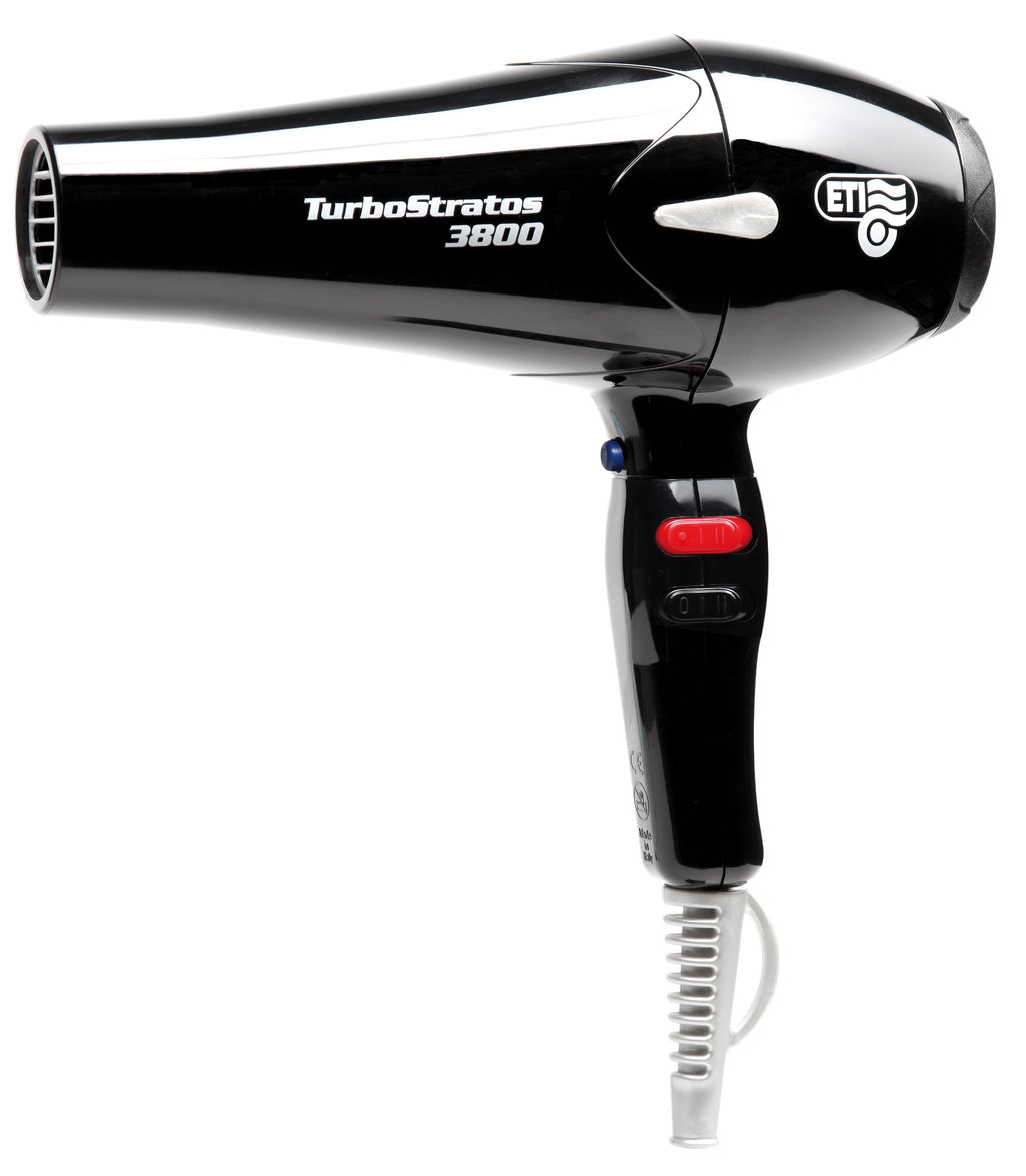 Comair Haartrockner Turbostratos 3800 schwarz 2200-2400W – Friseuroutlet