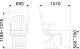 Comair Herren-Bedienstuhl Hamburg Deluxe Schwarz – Friseuroutlet