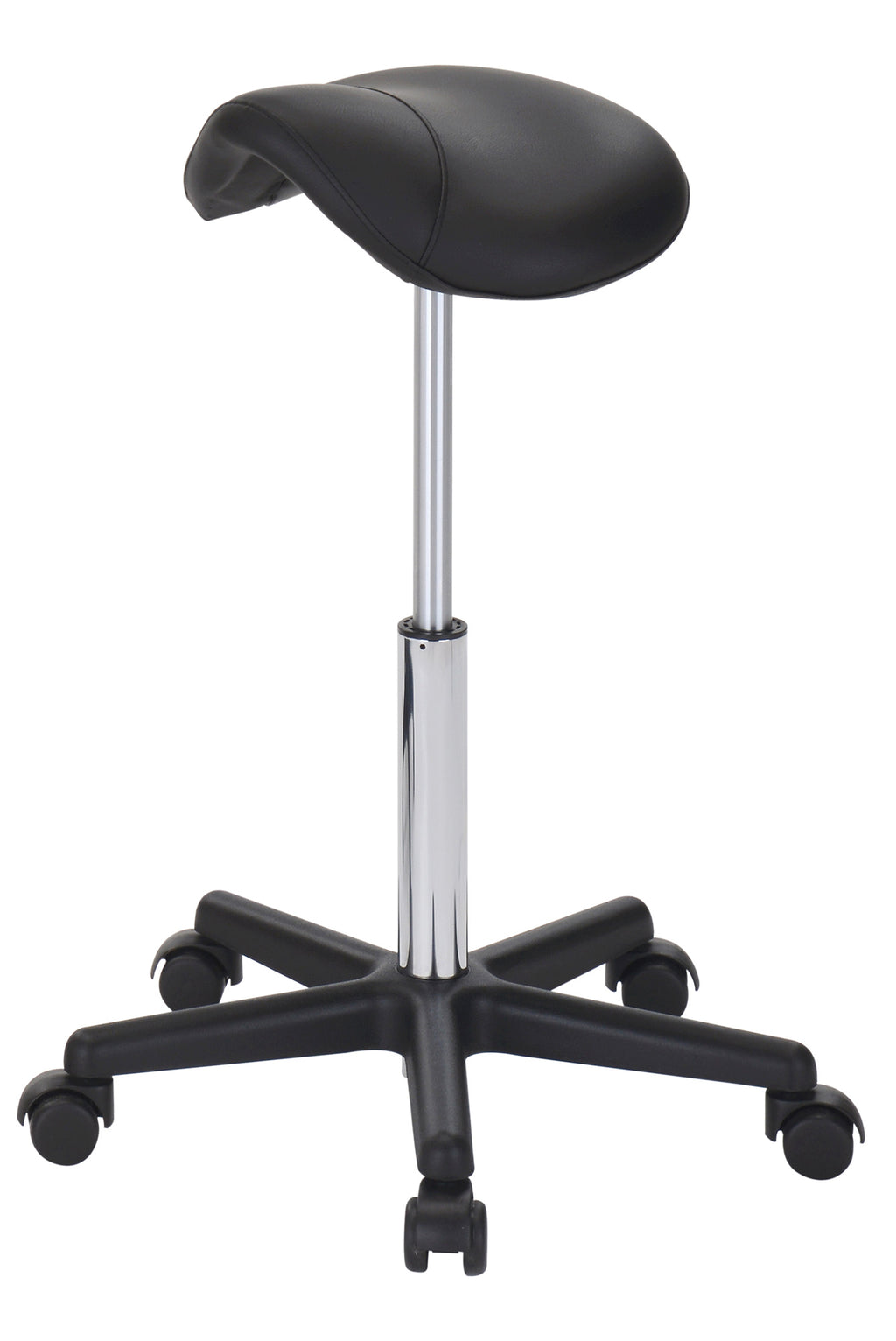 Comair Rollhocker Fury schwarz, höhenverstellbar 57-83 cm – Friseuroutlet
