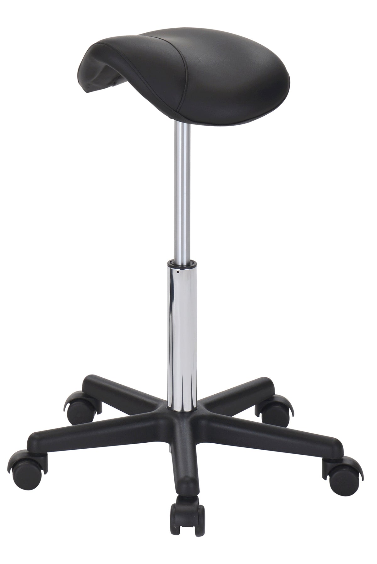 Comair Rollhocker Fury schwarz, höhenverstellbar 57-83 cm – Friseuroutlet