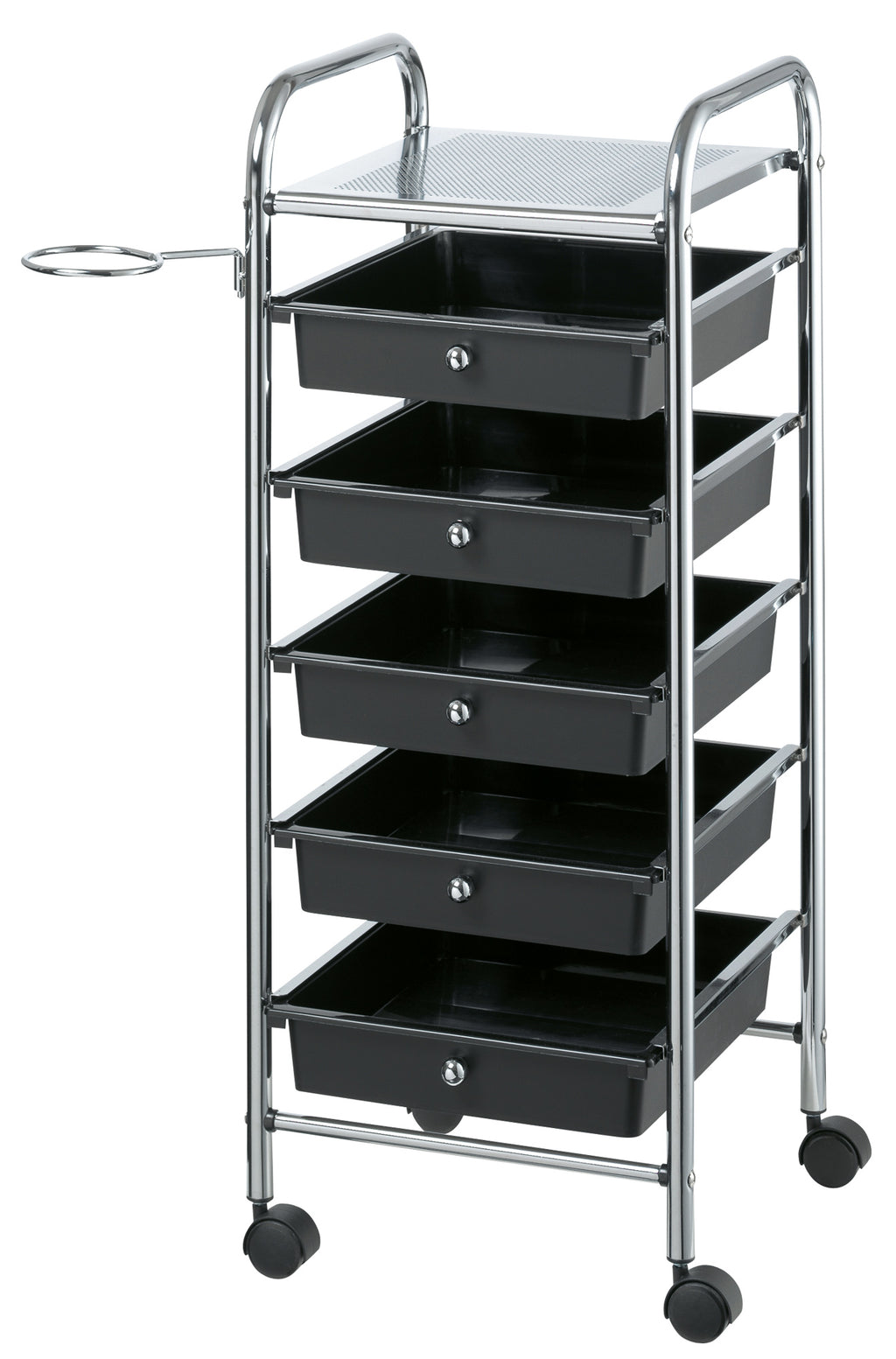 Comair Stapelboy Coiffeur – Friseurwagen/Arbeitswagen, Schwarz, 81,5 x 32,5 x 33 cm – Friseuroutlet