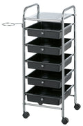 Comair Stapelboy Coiffeur – Friseurwagen/Arbeitswagen, Schwarz, 81,5 x 32,5 x 33 cm – Friseuroutlet