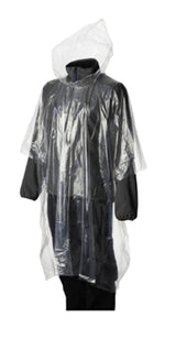 Einwegponcho, 10er transparent, 25my