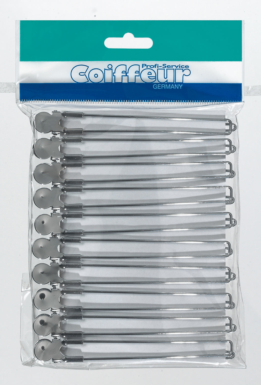 Comair Haarschneideklammern Chrom Clips 10er 12,5 cm – Ansicht 2