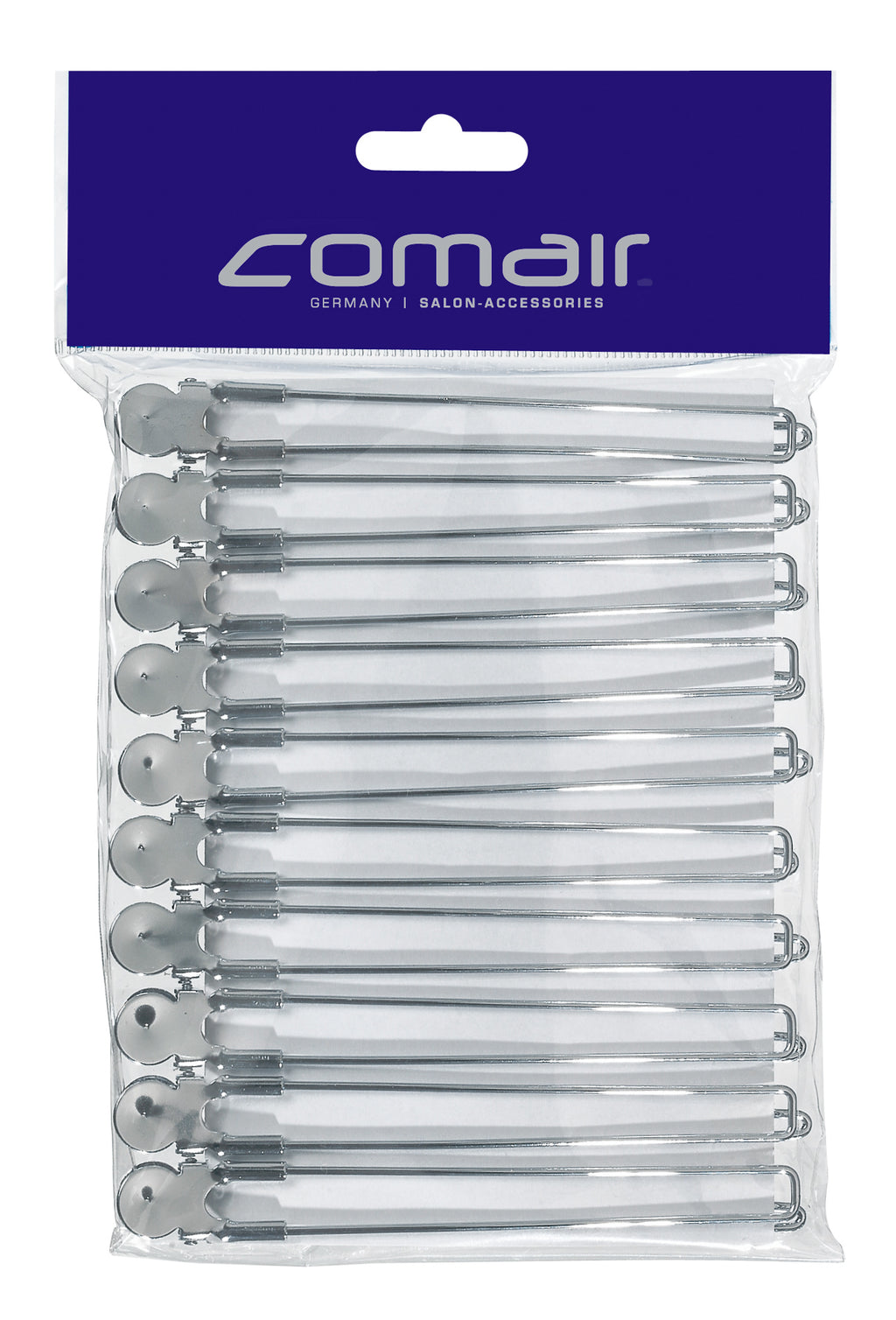 Comair Haarschneideklammern Chrom Clips 10er 12,5 cm – Ansicht 3