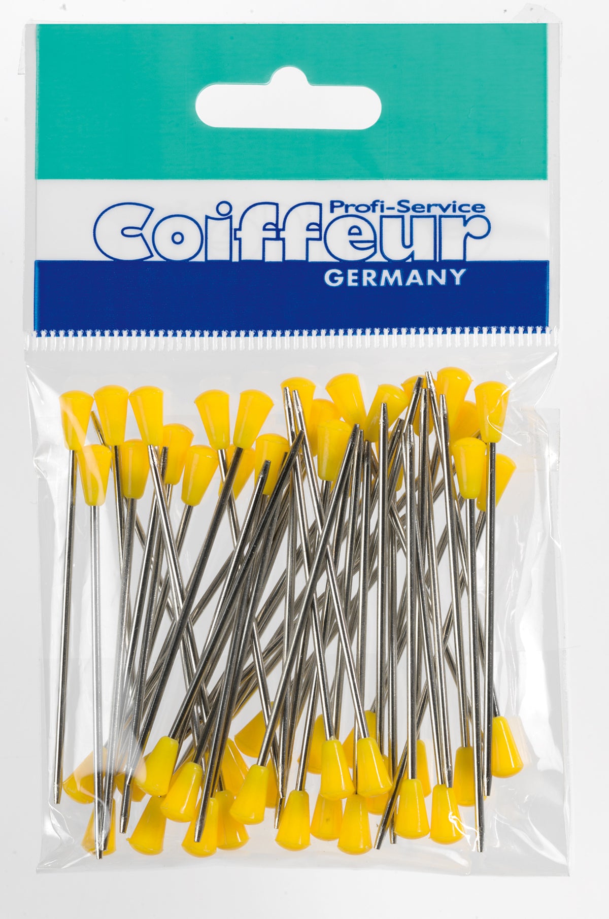 Comair Metallstecker mit Plastikkopf, 50er Beutel, 65 mm, gelb – Ansicht 4