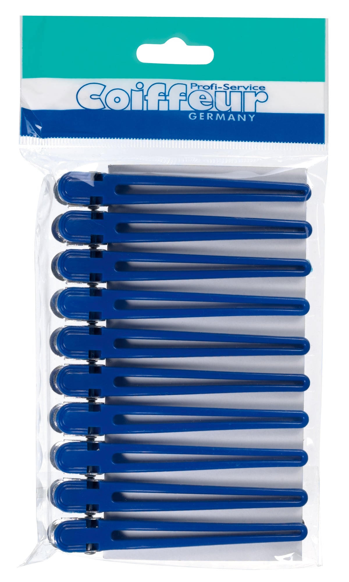 Comair Hair-Clips Combi blau 10er Karte, 95 mm – Ansicht 2