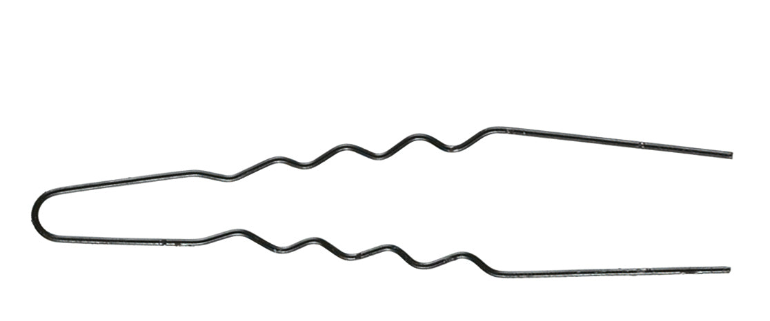 Comair Lockennadeln Dünn Schwarz, 50 Stück, 75x0,55 mm