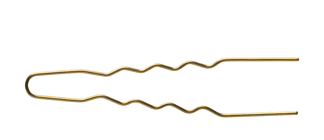 Comair Lockennadeln gewellt, gold, 45 mm, 50 Stück