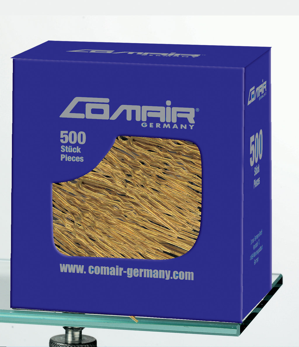 Comair Lockennadeln dünn gold, 50 Stück, 65 x 0,55 mm – Ansicht 2
