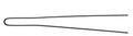 Comair Postichenadeln, 50er Beutel, glatt, 75x0,8 mm, schwarz