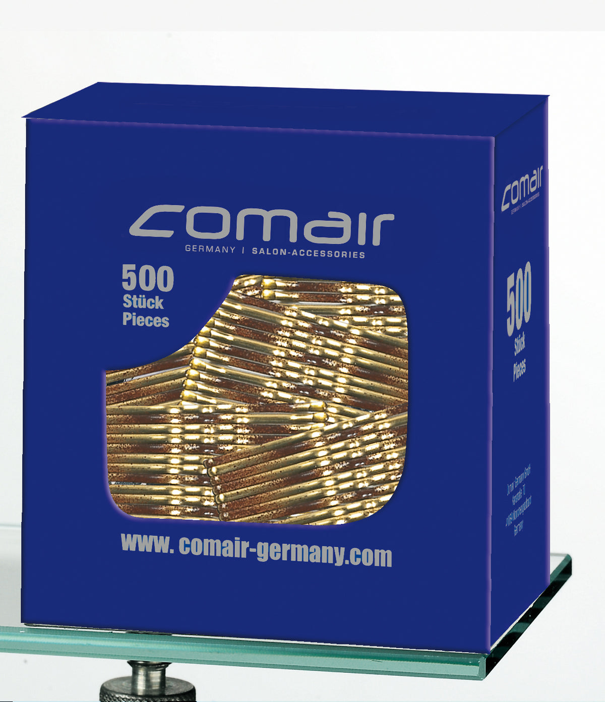 Comair Haarklemmen gewellt, 500 Stück, 59 mm, Gold – Ansicht 2
