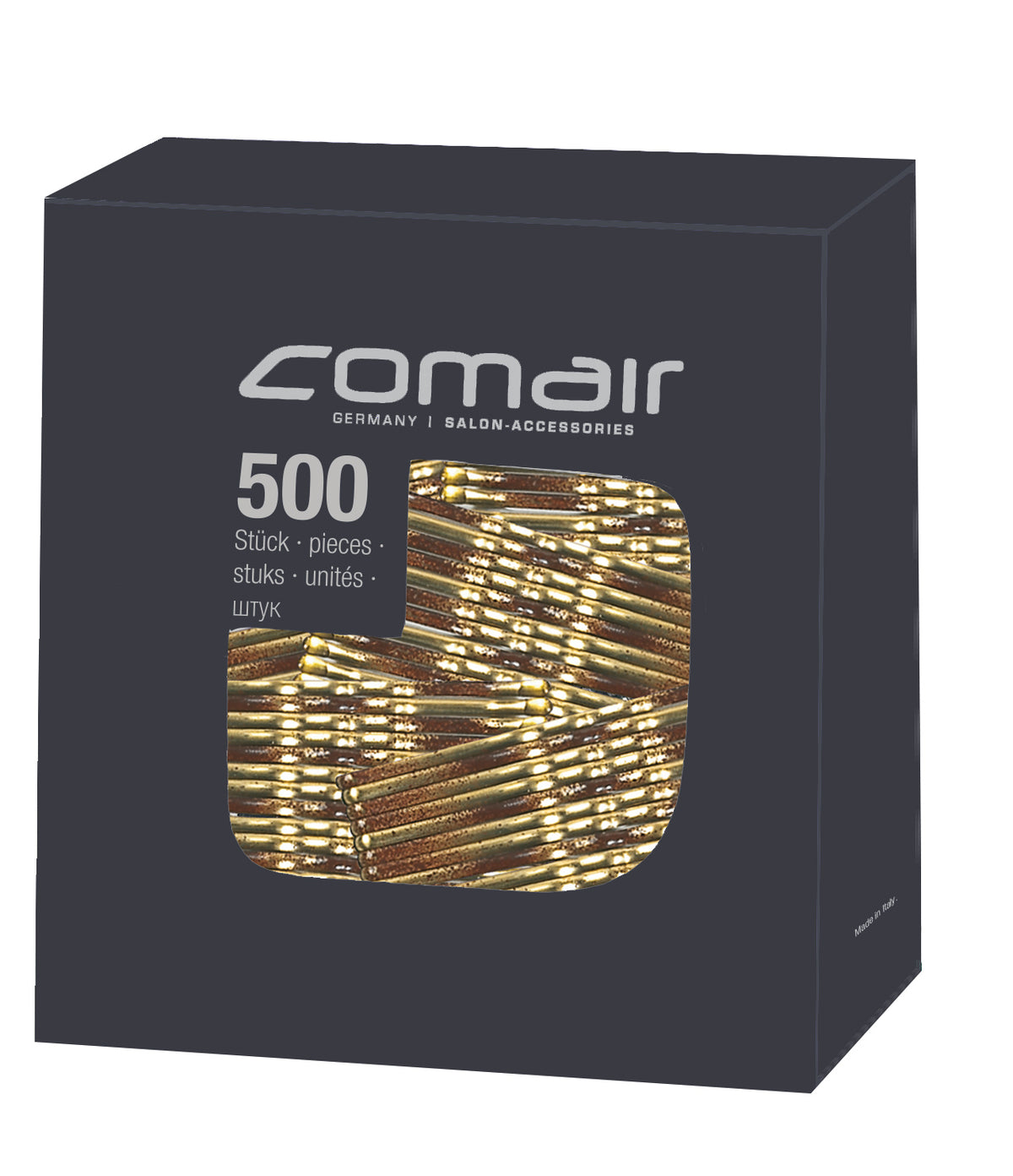 Comair Haarklemmen gewellt, 500 Stück, 59 mm, Gold