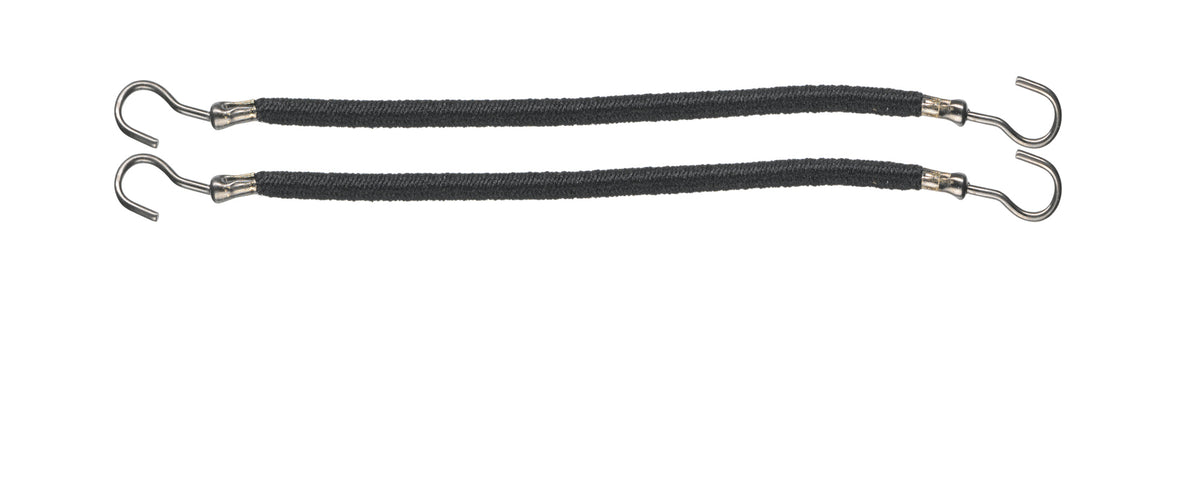 Comair Haarbinder glatt Gummi Schwarz 10 cm – 12 Stück