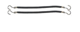 Comair Haarbinder glatt Gummi Schwarz 10 cm – 12 Stück
