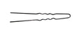 Lockennadeln dünn 55 x 0,6mm schwarz 50Beutel