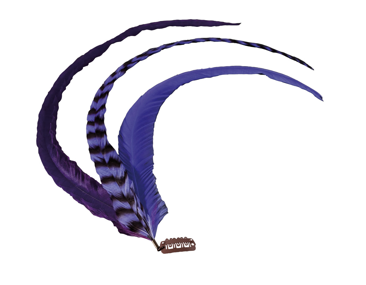 Featherlocks Purples Statement Clips – Ansicht 3