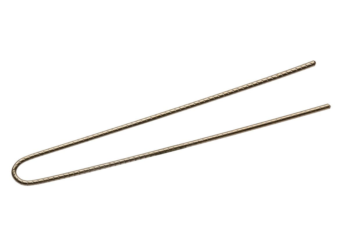 Comair Lockennadeln, Braun, Geriffelt, 72 mm, 500er Box