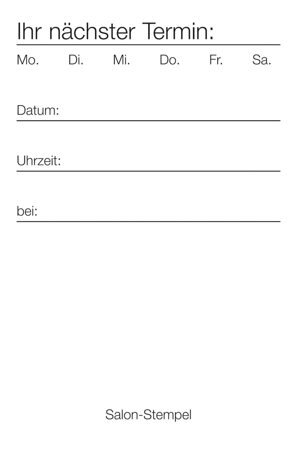Terminkarten neutral – Ansicht 3