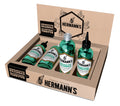 Justus Hermanns Aufsteller je 2x Tinktur 150ml & Haarbad 200ml