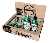 Justus Hermanns Aufsteller je 2x Tinktur 150ml & Haarbad 200ml