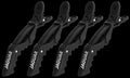 Jaguar Croco Clips schwarz 4er set