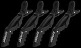 Jaguar Croco Clips schwarz 4er set