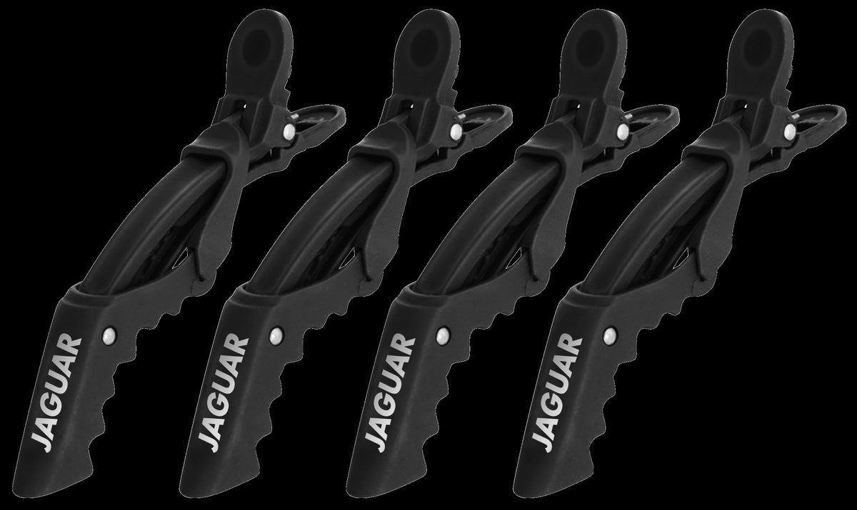 Jaguar Croco Clips schwarz 4er set