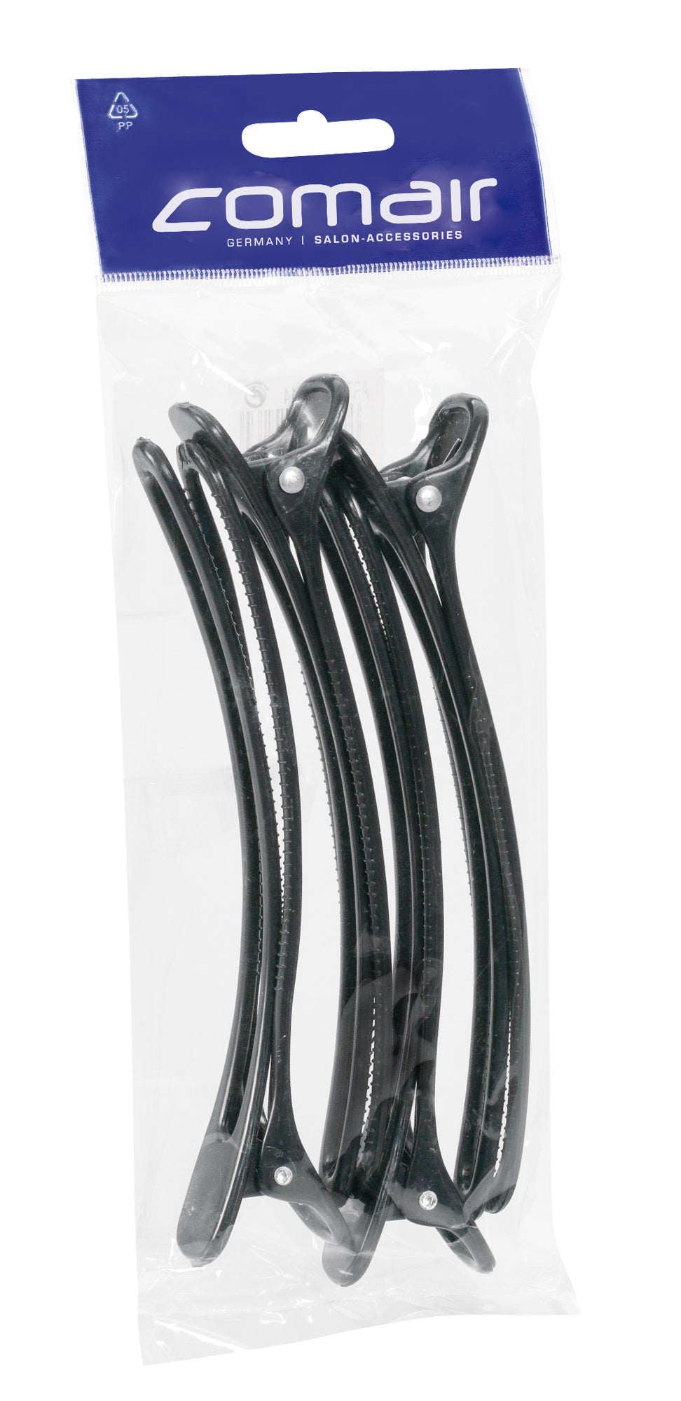 Comair Jumbo-Clips schwarz 4er Beutel, 150 mm