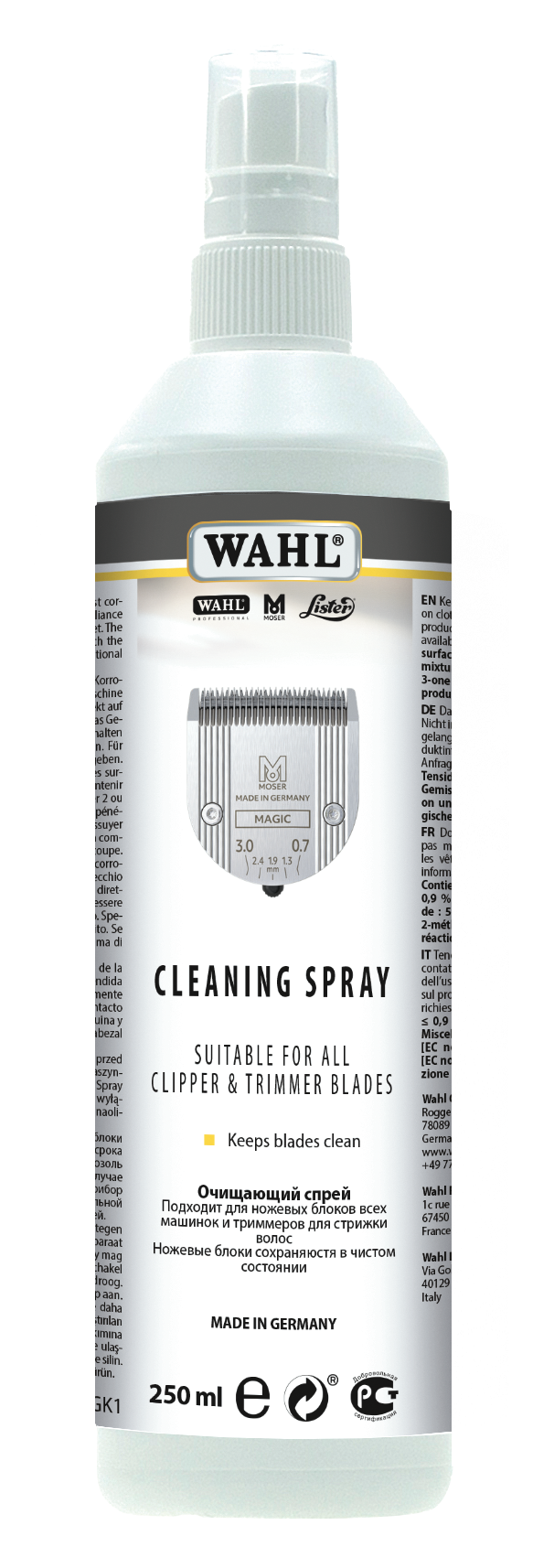 Wahl Cleaning Spray für Schneidsätze 250