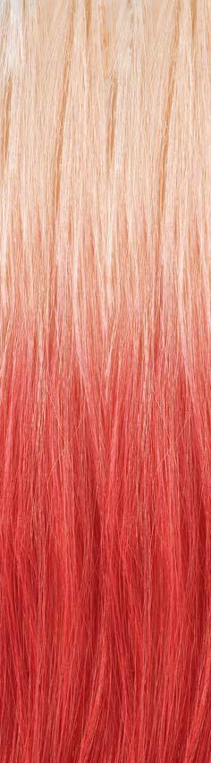Solutions centralbl./red Echthaar Bicolours 25 cm 10 St.