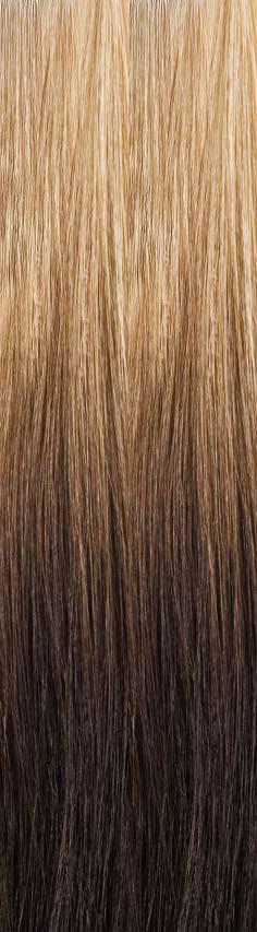Solutions centralbl./dark brown Echthaar Bicolours 35 cm 10 St.