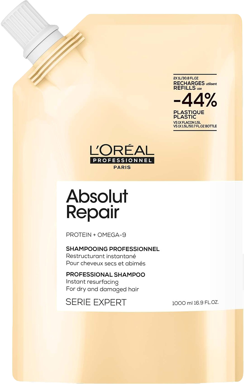 L'Oreal Professionnel Serie Expert Absolut Repair Shampoo Refill, 1000 ml