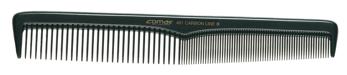 Comair Carbon Profi Line Haarschneidekamm 401, leichte Schrägung, 18 cm