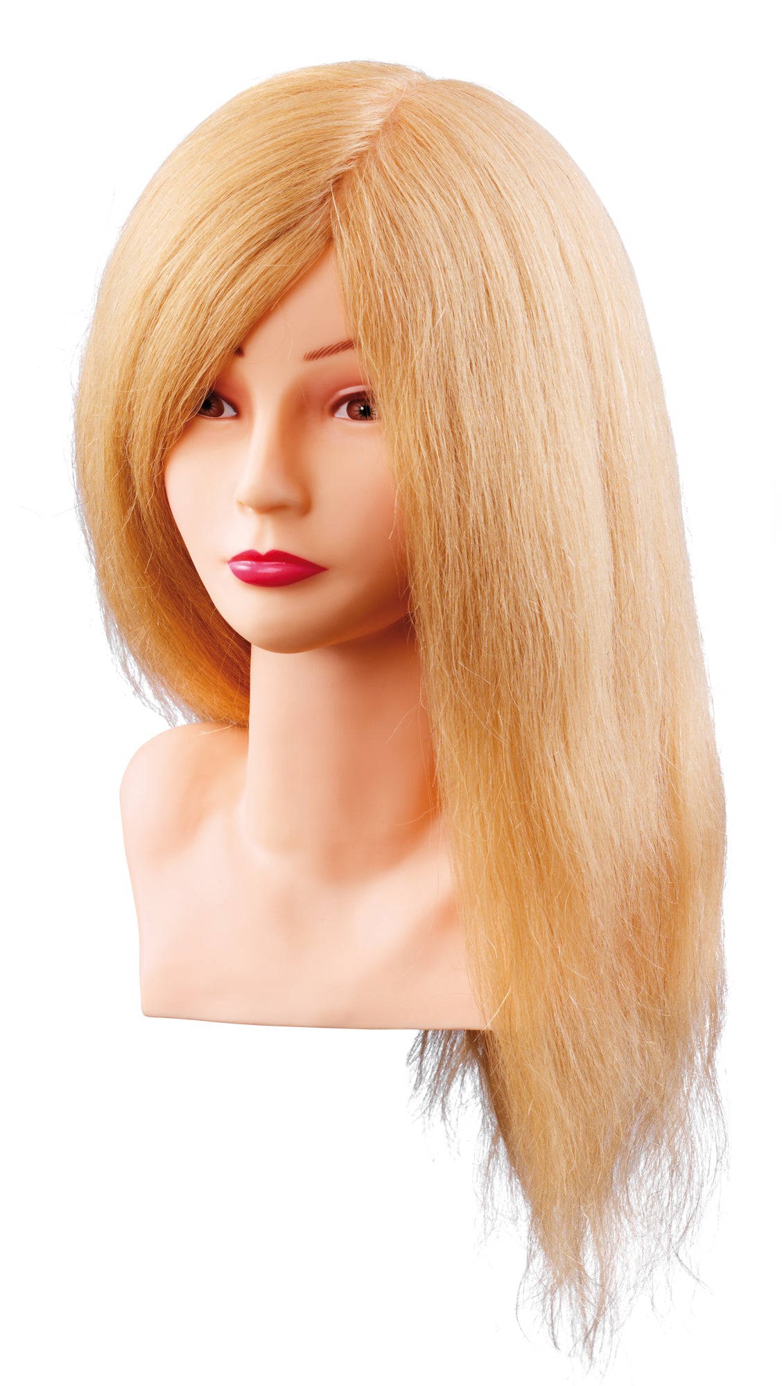 Comair Übungskopf Louisa, 40 cm, blond, Echthaar