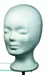 Comair Schaumstoffkopf normal, weiß, 25,5 cm
