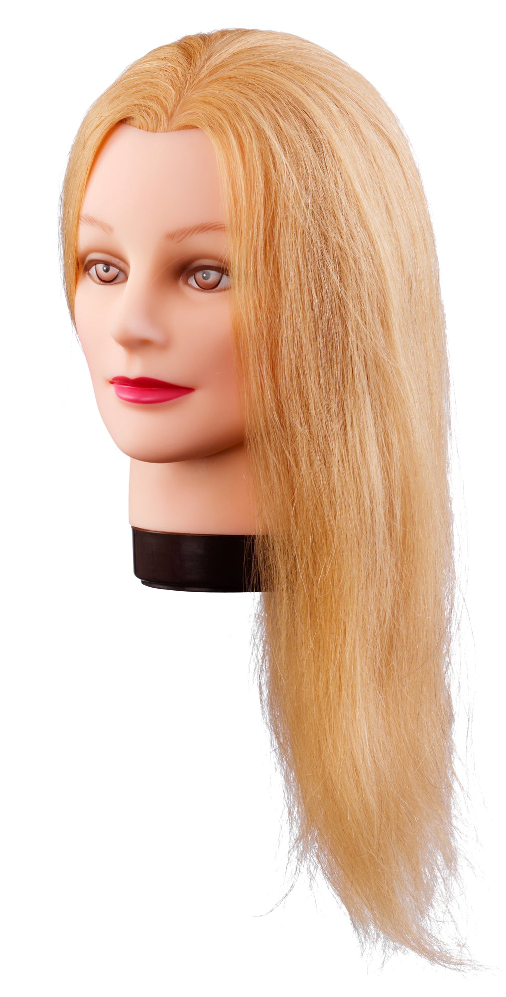 Comair Übungskopf Lilly, 40 cm, blond, 100% Echthaar – Ansicht 2