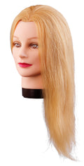Comair Übungskopf Lilly, 40 cm, blond, 100% Echthaar
