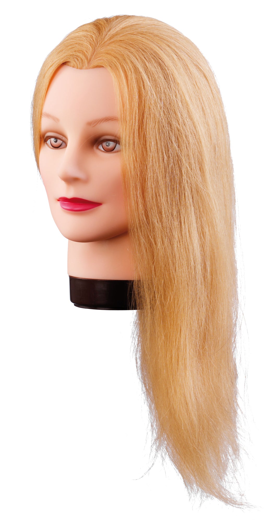 Comair Übungskopf Lilly, 40 cm, blond, 100% Echthaar